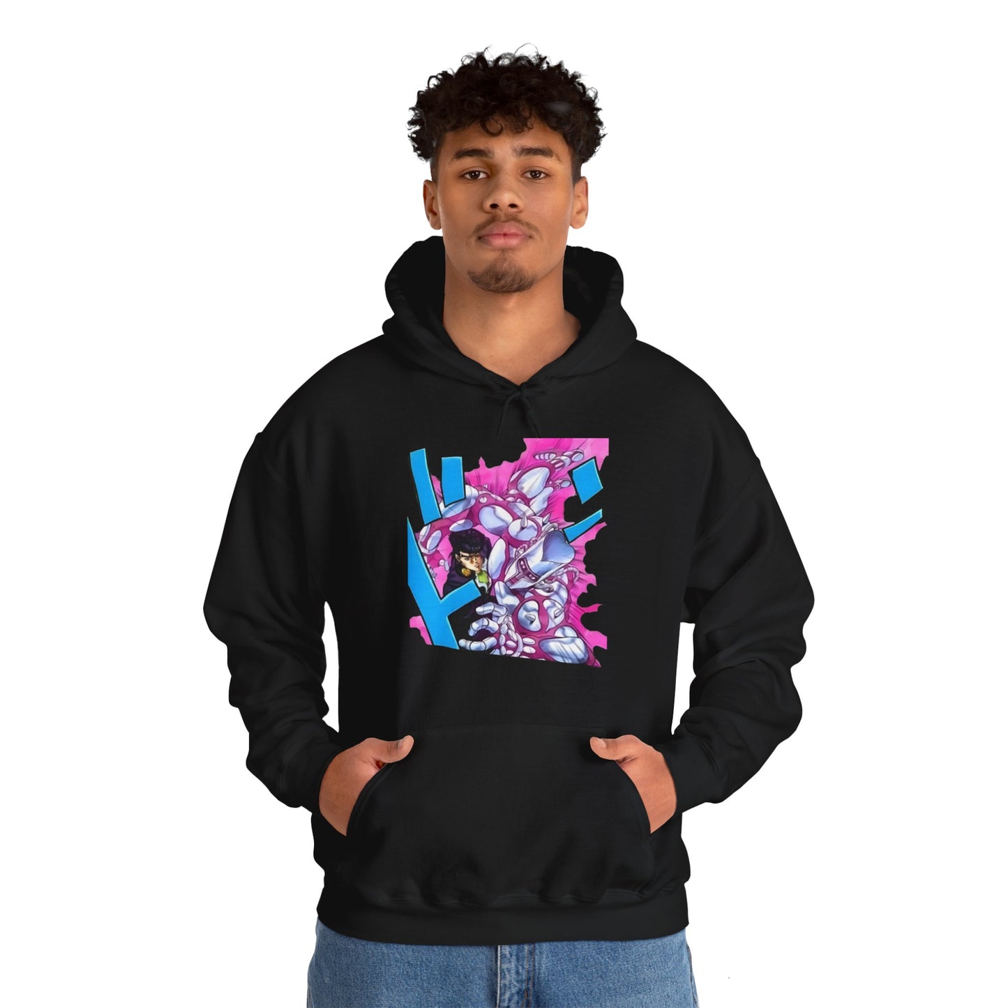 Unisex Heavy Blend™ Hoodie - "Crazy Diamond Manga" from JoJo´s Bizarre Adventure