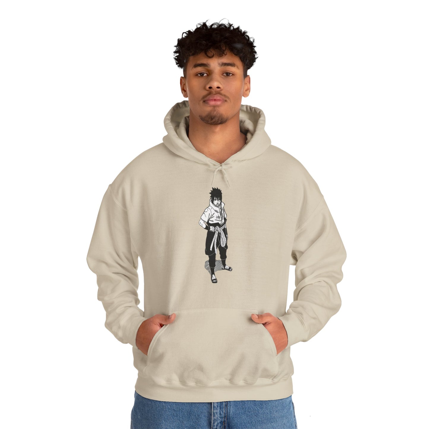 Unisex Heavy Blend™ Hoodie - "Sasuke Final Battle Manga" from Naruto Shippuden