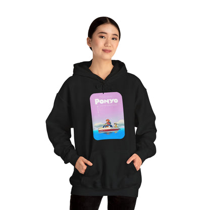 Unisex Heavy Blend™ Hoodie - "Ponyo Movie Poster" from Studio Ghibli