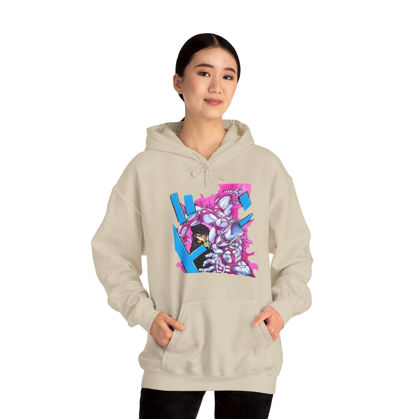 Unisex Heavy Blend™ Hoodie - "Crazy Diamond Manga" from JoJo´s Bizarre Adventure