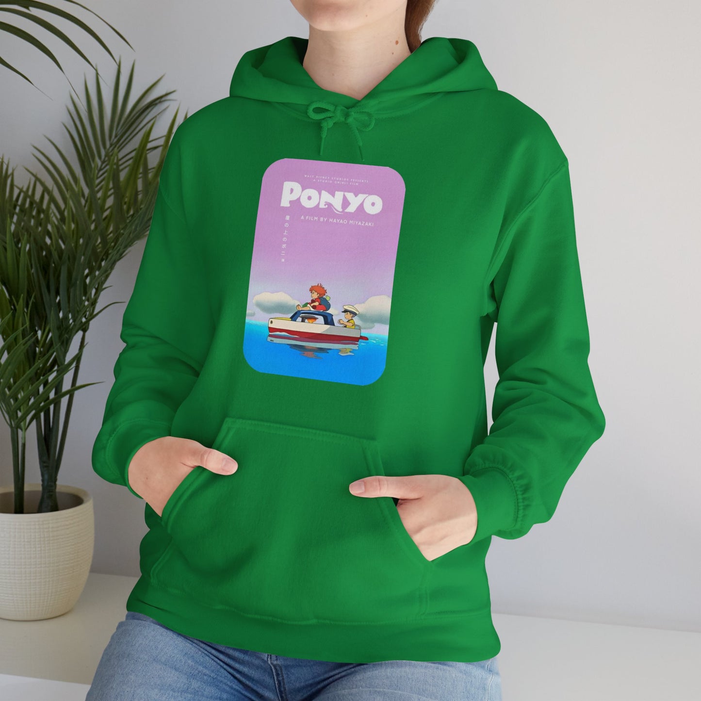 Unisex Heavy Blend™ Hoodie - "Ponyo Movie Poster" from Studio Ghibli