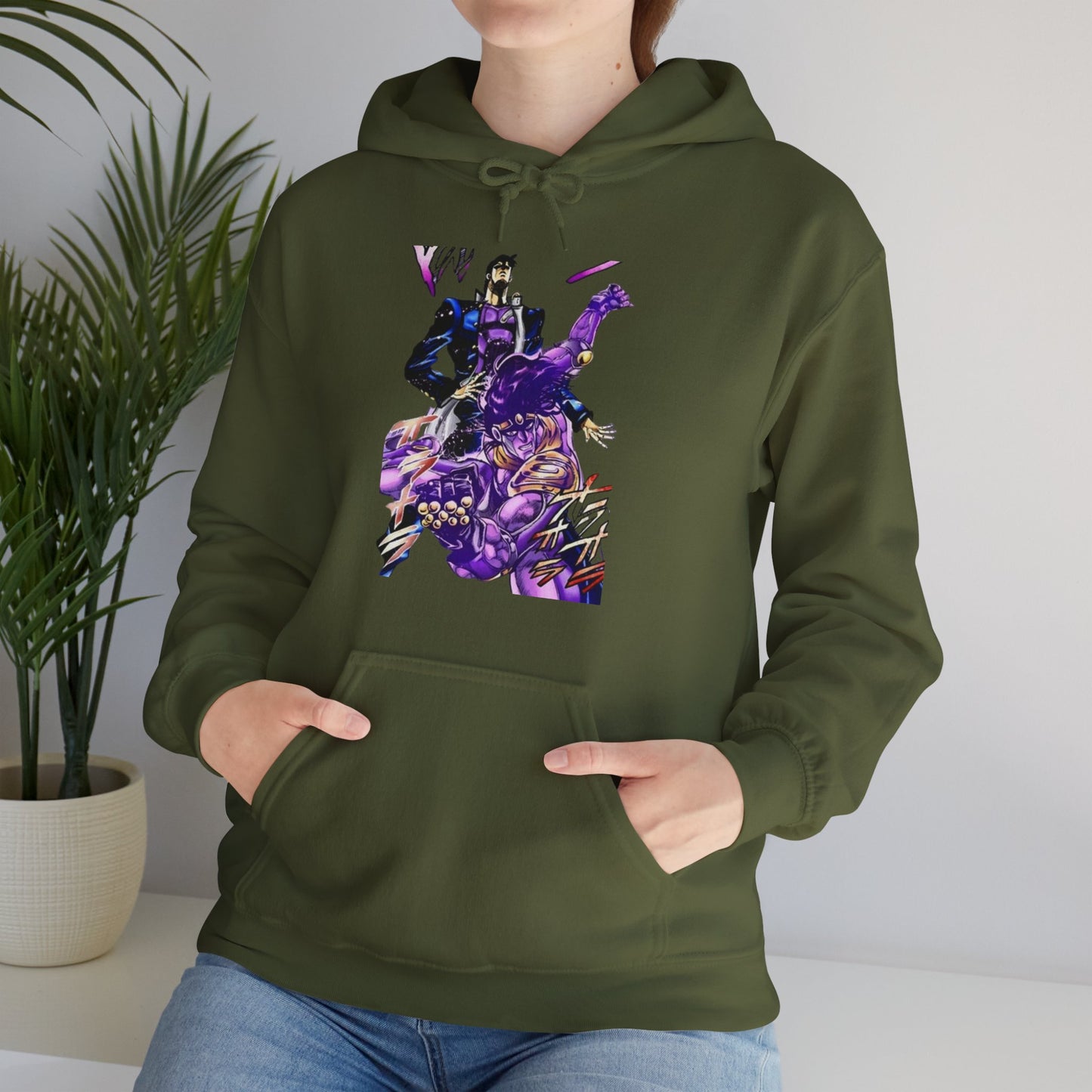 Unisex Heavy Blend™ Hoodie - "Star Platinum Manga" from JoJo´s Bizarre Adventure