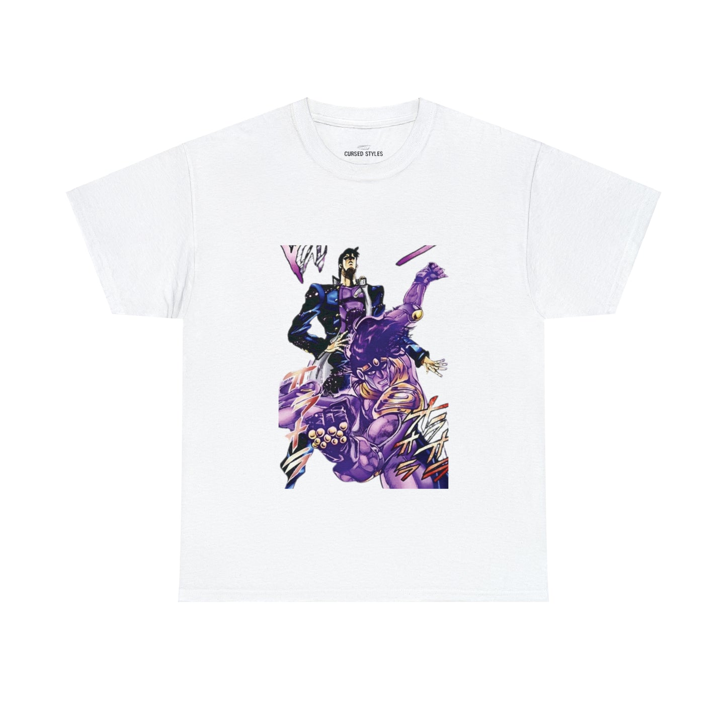 Unisex Heavy Cotton T-shirt - "Star Platinum Manga" from JoJo´s Bizarre Adventure