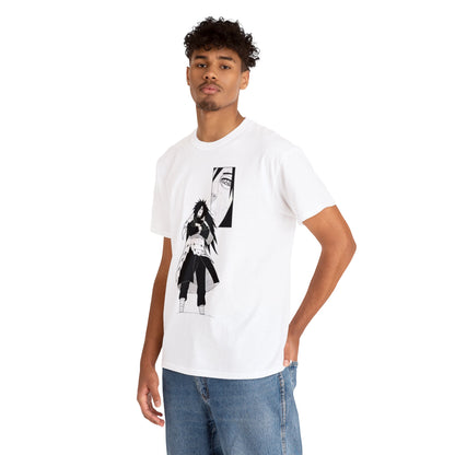 Unisex Heavy Cotton T-shirt - "Madara´s First Manga Appearance" from Naruto Shippuden