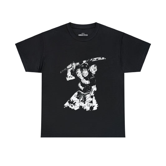 Unisex Heavy Cotton T-shirt - "Toji Fushiguro" From Jujutsu Kaisen