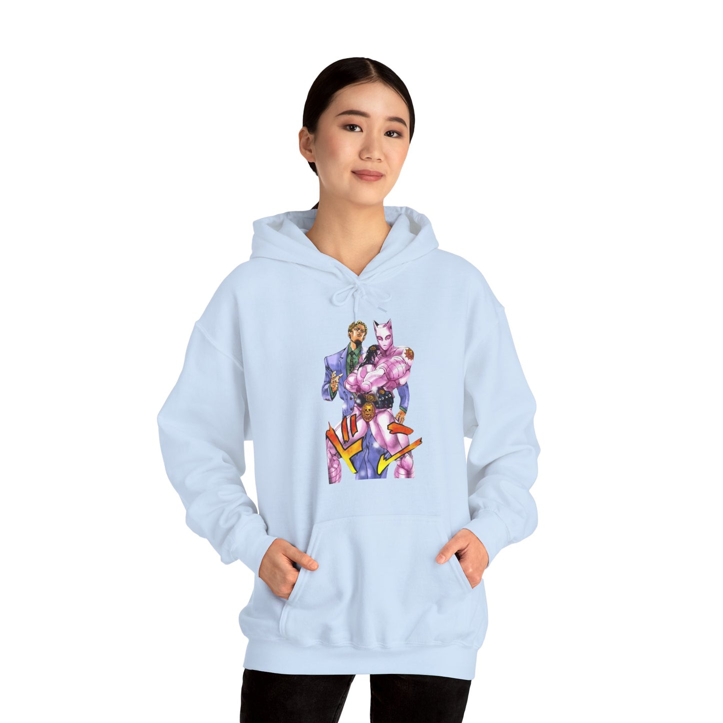 Unisex Heavy Blend™ Hoodie - "Killer Queen Manga" from JoJo´s Bizarre Adventure