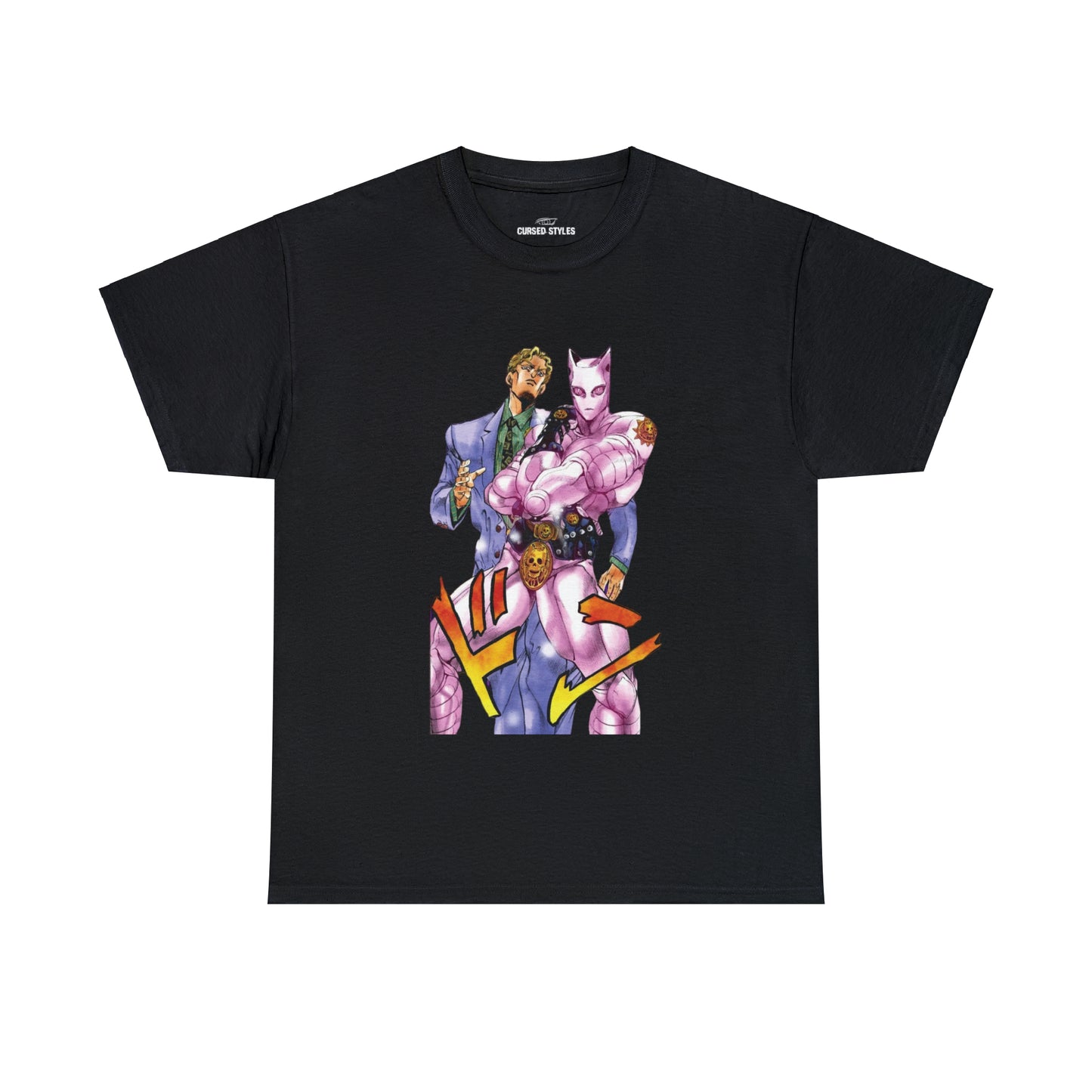 Unisex Heavy Cotton T-shirt - "Killer Queen Manga" from JoJo´s Bizarre Adventure