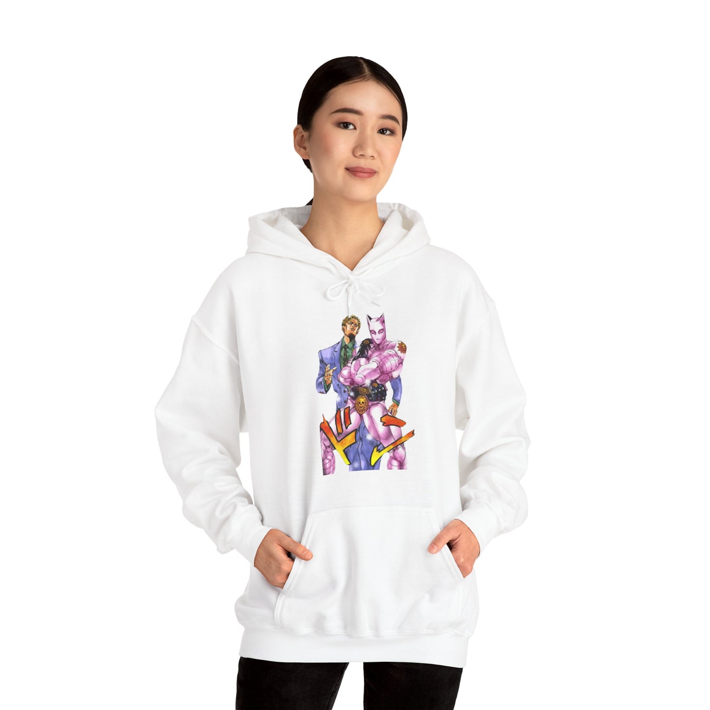 Unisex Heavy Blend™ Hoodie - "Killer Queen Manga" from JoJo´s Bizarre Adventure