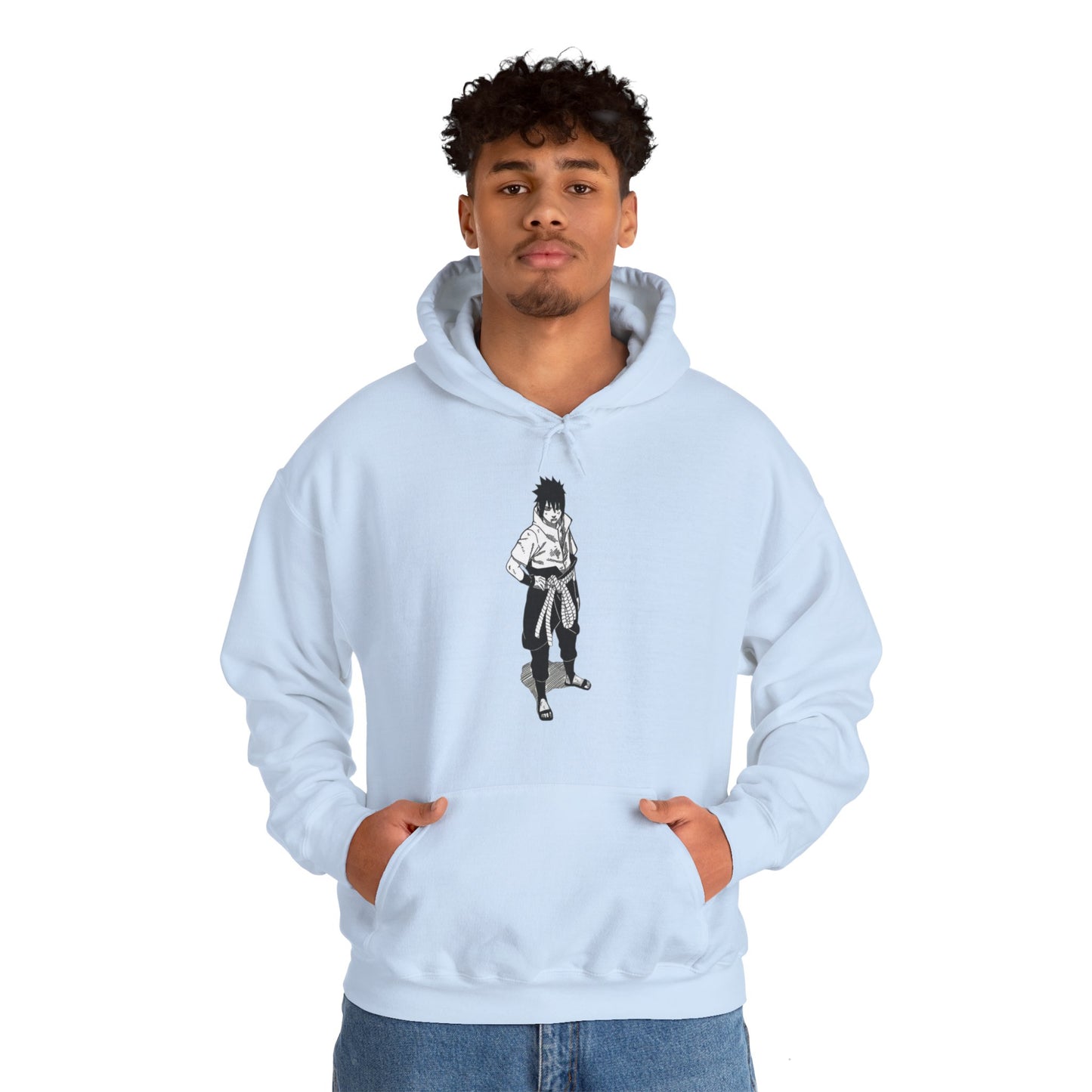 Unisex Heavy Blend™ Hoodie - "Sasuke Final Battle Manga" from Naruto Shippuden