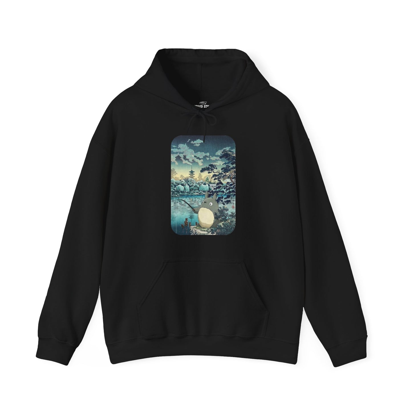 Unisex Heavy Blend™ Hoodie - "Totoro Fishing" from Studio Ghibli