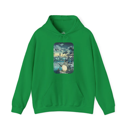 Unisex Heavy Blend™ Hoodie - "Totoro Fishing" from Studio Ghibli