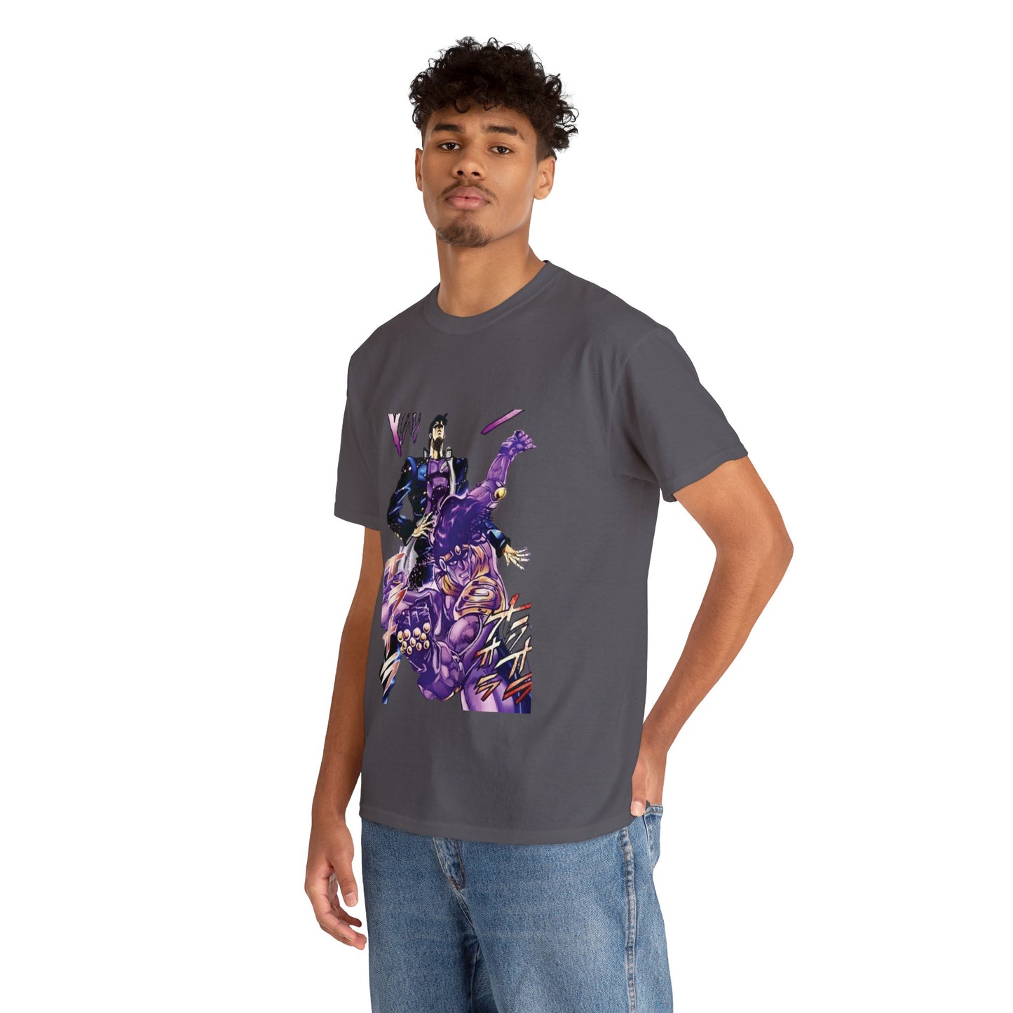 Unisex Heavy Cotton T-shirt - "Star Platinum Manga" from JoJo´s Bizarre Adventure