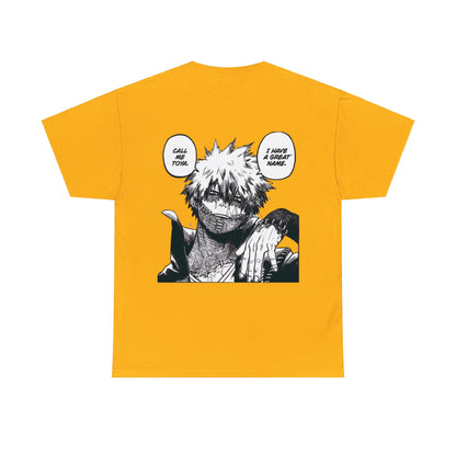 Unisex Heavy Cotton T-shirt - "Dabi Manga" from My Hero Academia