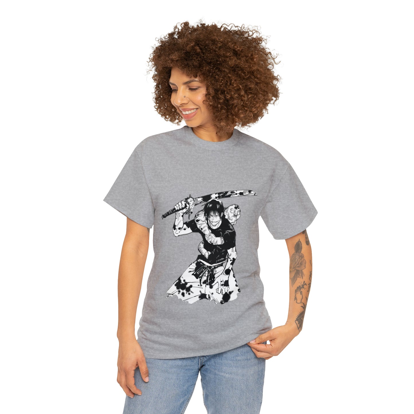 Unisex Heavy Cotton T-shirt - "Toji Fushiguro" From Jujutsu Kaisen