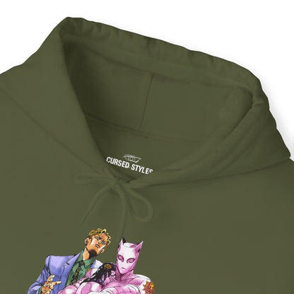 Unisex Heavy Blend™ Hoodie - "Killer Queen Manga" from JoJo´s Bizarre Adventure