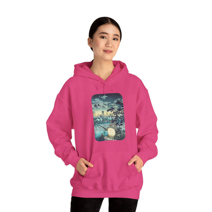 Unisex Heavy Blend™ Hoodie - "Totoro Fishing" from Studio Ghibli