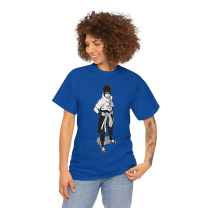 Unisex Heavy Cotton T-shirt - "Sasuke Final Battle Manga" from Naruto Shippuden