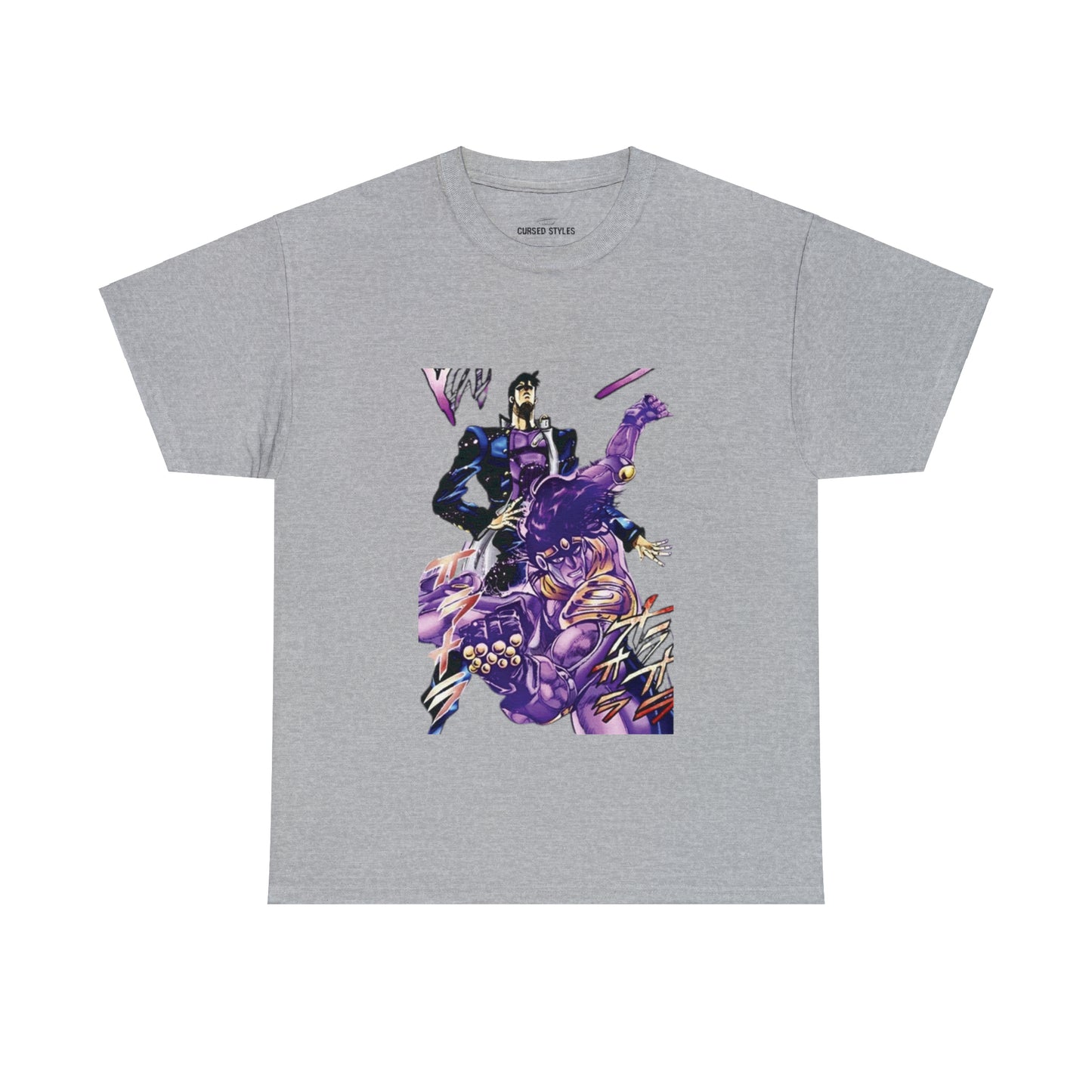 Unisex Heavy Cotton T-shirt - "Star Platinum Manga" from JoJo´s Bizarre Adventure