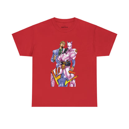 Unisex Heavy Cotton T-shirt - "Killer Queen Manga" from JoJo´s Bizarre Adventure