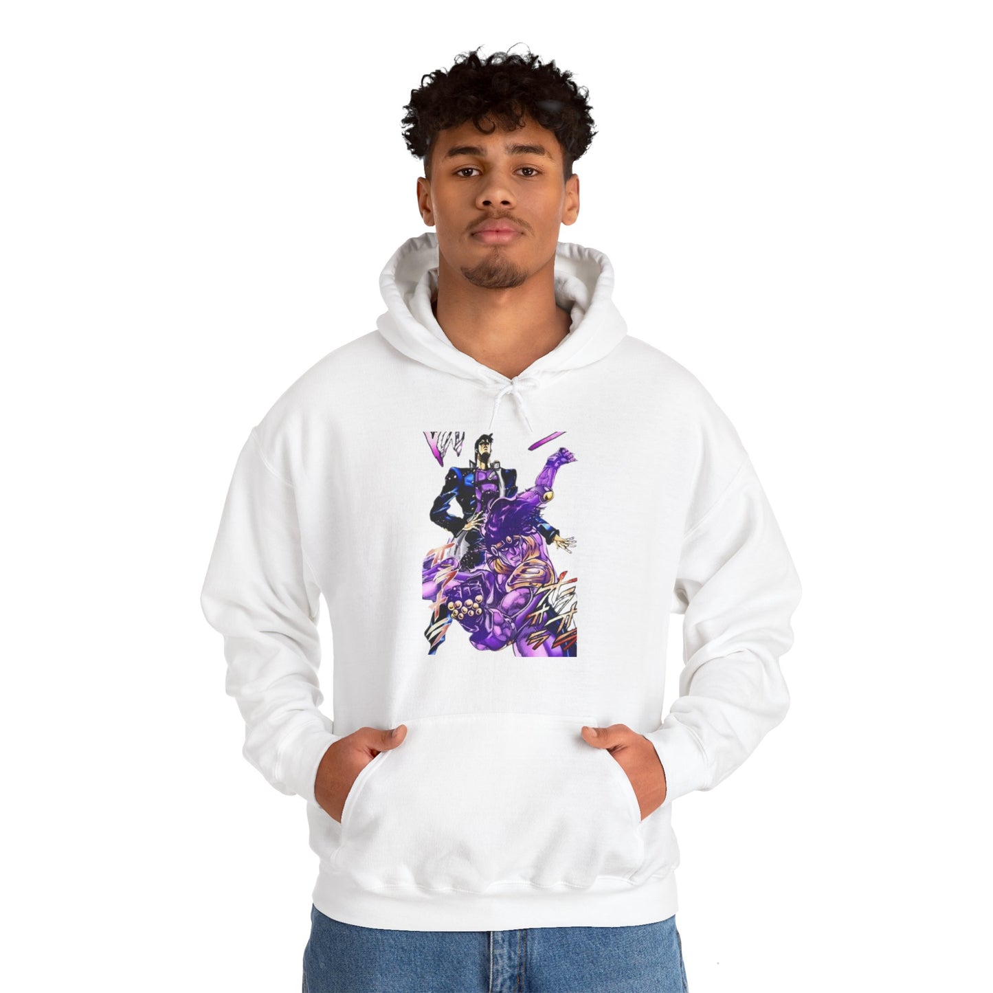 Unisex Heavy Blend™ Hoodie - "Star Platinum Manga" from JoJo´s Bizarre Adventure