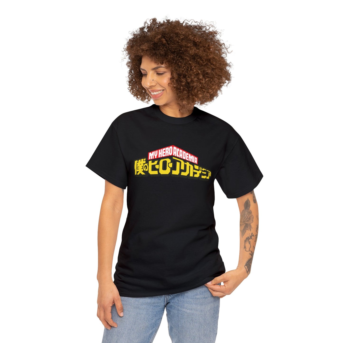 Unisex Heavy Cotton T-shirt - "Deku Manga" from My Hero Academia