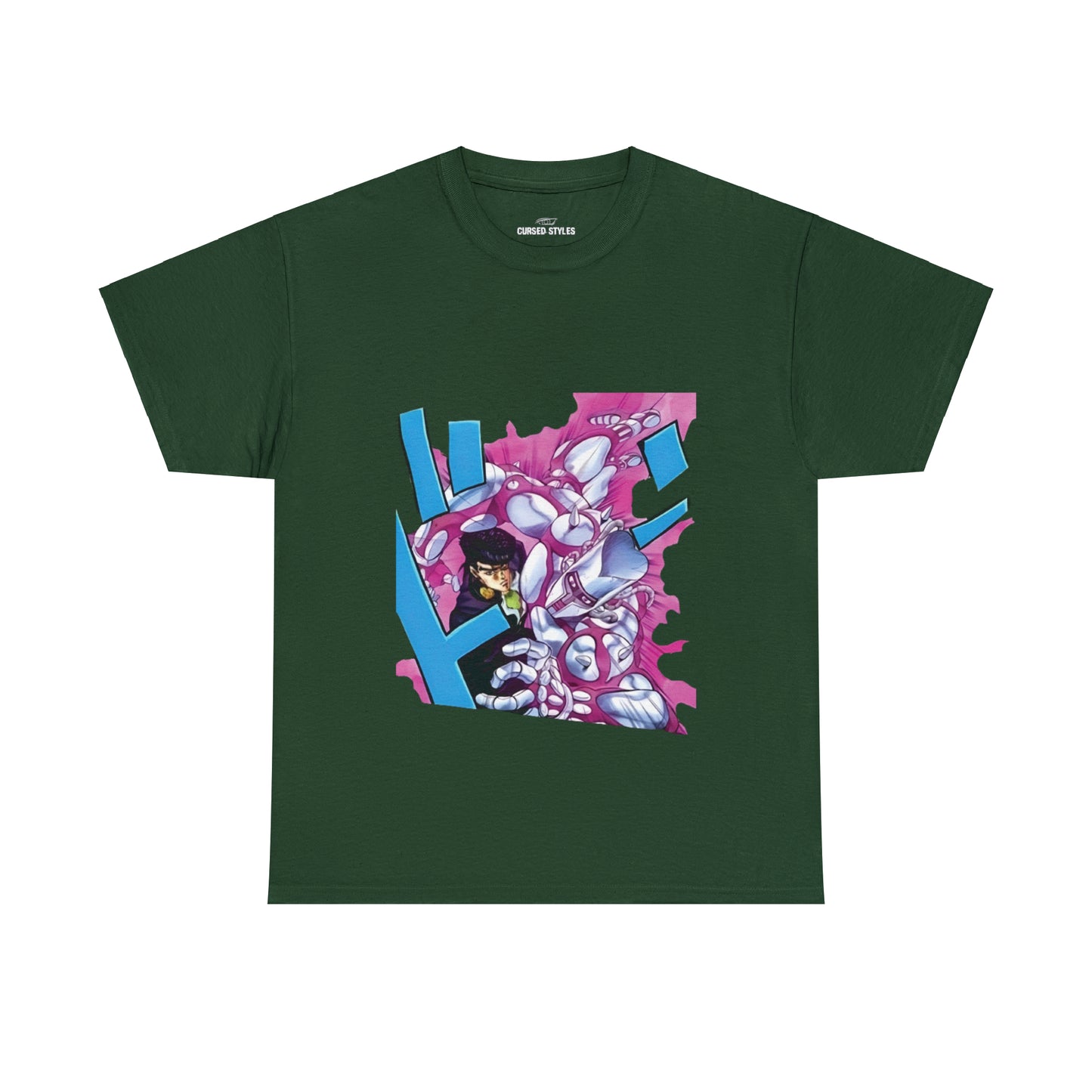 Unisex Heavy Cotton T-shirt - "Crazy Diamond Manga" from JoJo´s Bizarre Adventure