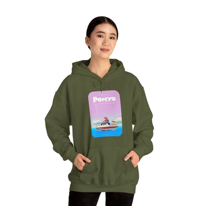 Unisex Heavy Blend™ Hoodie - "Ponyo Movie Poster" from Studio Ghibli