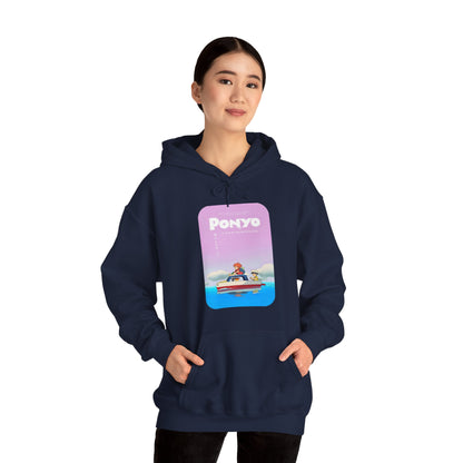 Unisex Heavy Blend™ Hoodie - "Ponyo Movie Poster" from Studio Ghibli