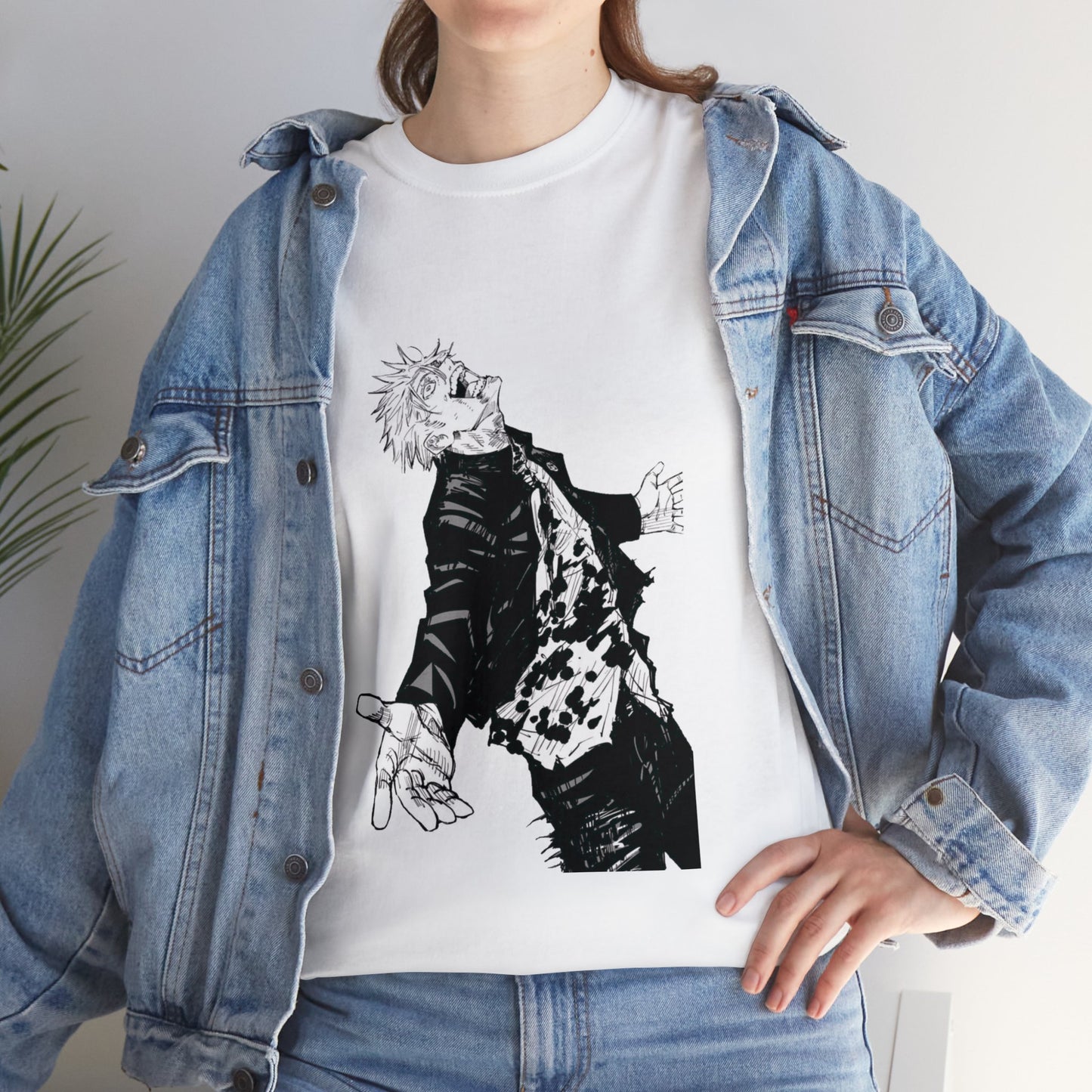 Camiseta unisex de algodón pesado "Satoru Gojo" de Jujutsu Kaisen 