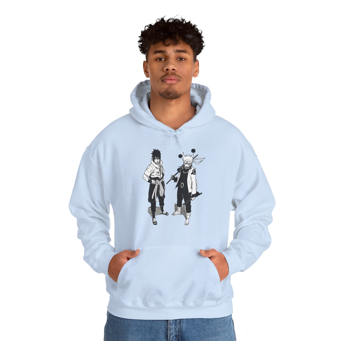 Unisex Heavy Blend™ Hoodie - "Naruto & Sasuke Manga 2" from Naruto Shippuden