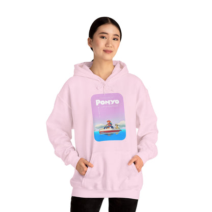 Unisex Heavy Blend™ Hoodie - "Ponyo Movie Poster" from Studio Ghibli